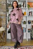 Big Softie Star Short Sleeve Knit Dusky Rose